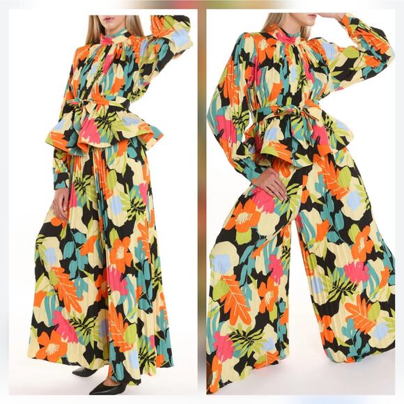 BEULAH STYLE SKYLAR PEPLUM TOP, SIZE ALL - Picture 2 of 8